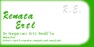 renata ertl business card